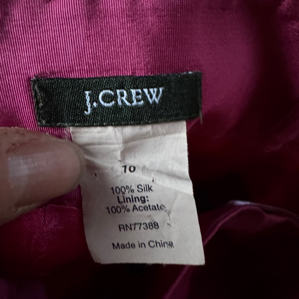 J. Crew Strapless Magenta Dress - Picture 3 of 3